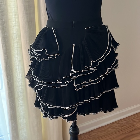 Moschino Boutique Ruffled Georgette Miniskirt size 6 - Picture 4 of 6